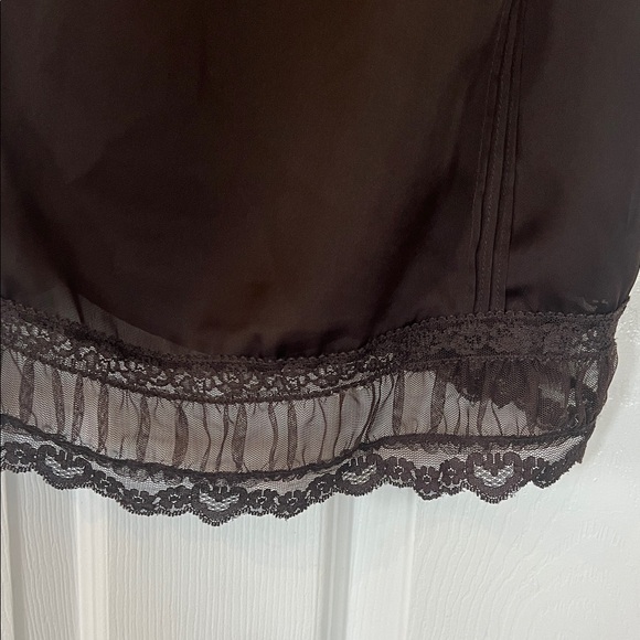 LOFT Brown Lace Trim Camisole - Picture 2 of 6